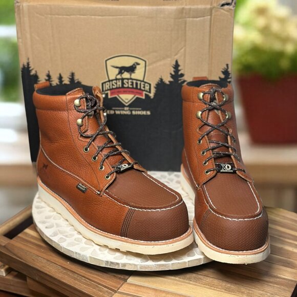 Red Wing Irish Setter Wingshooter XD Men Work Boot 11.5 E2 Waterproof EH Moc Toe - Picture 7 of 16